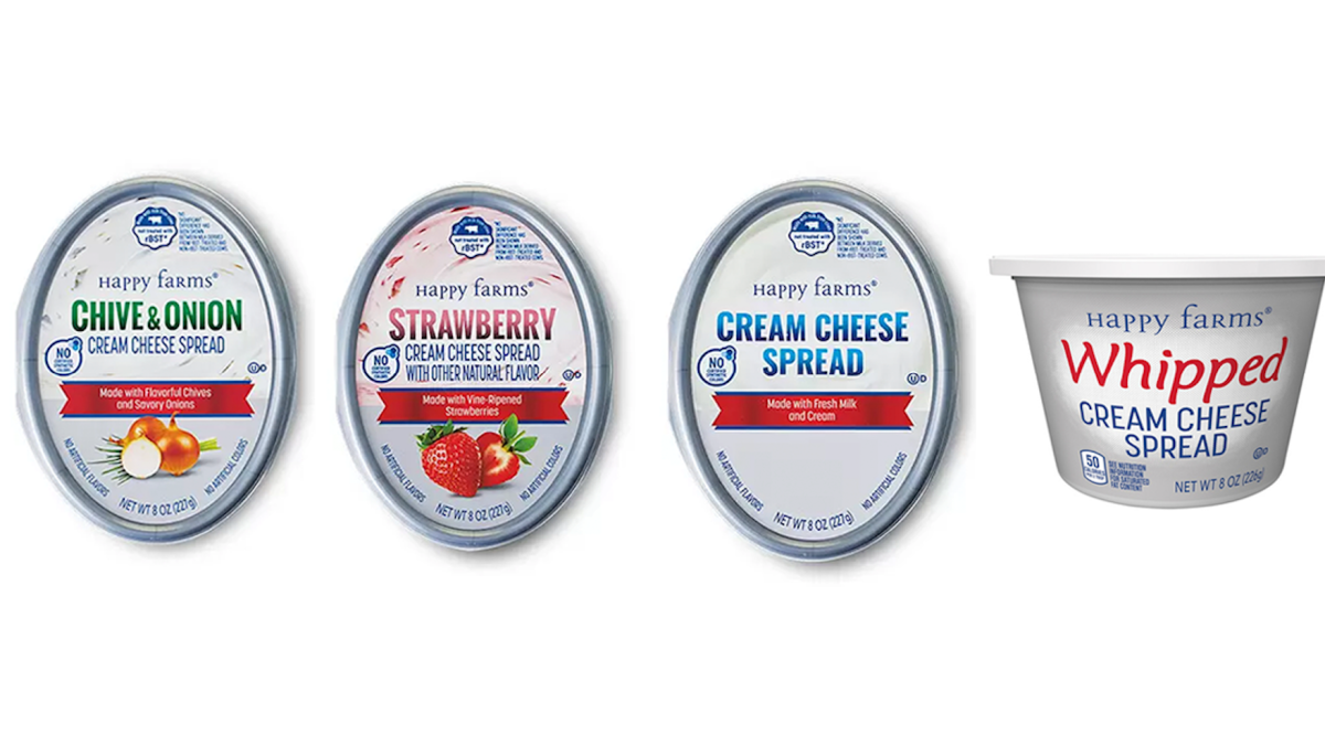 Aldi recalls Happy Farms cream cheese spreads over salmonella risk